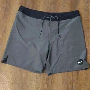 Men's Nike gray swim‎ trunks size 36